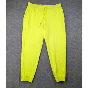 Lululemon Scuba Joggers Womens 12 Highlighter Yellow Athleisure Tapered Athletic